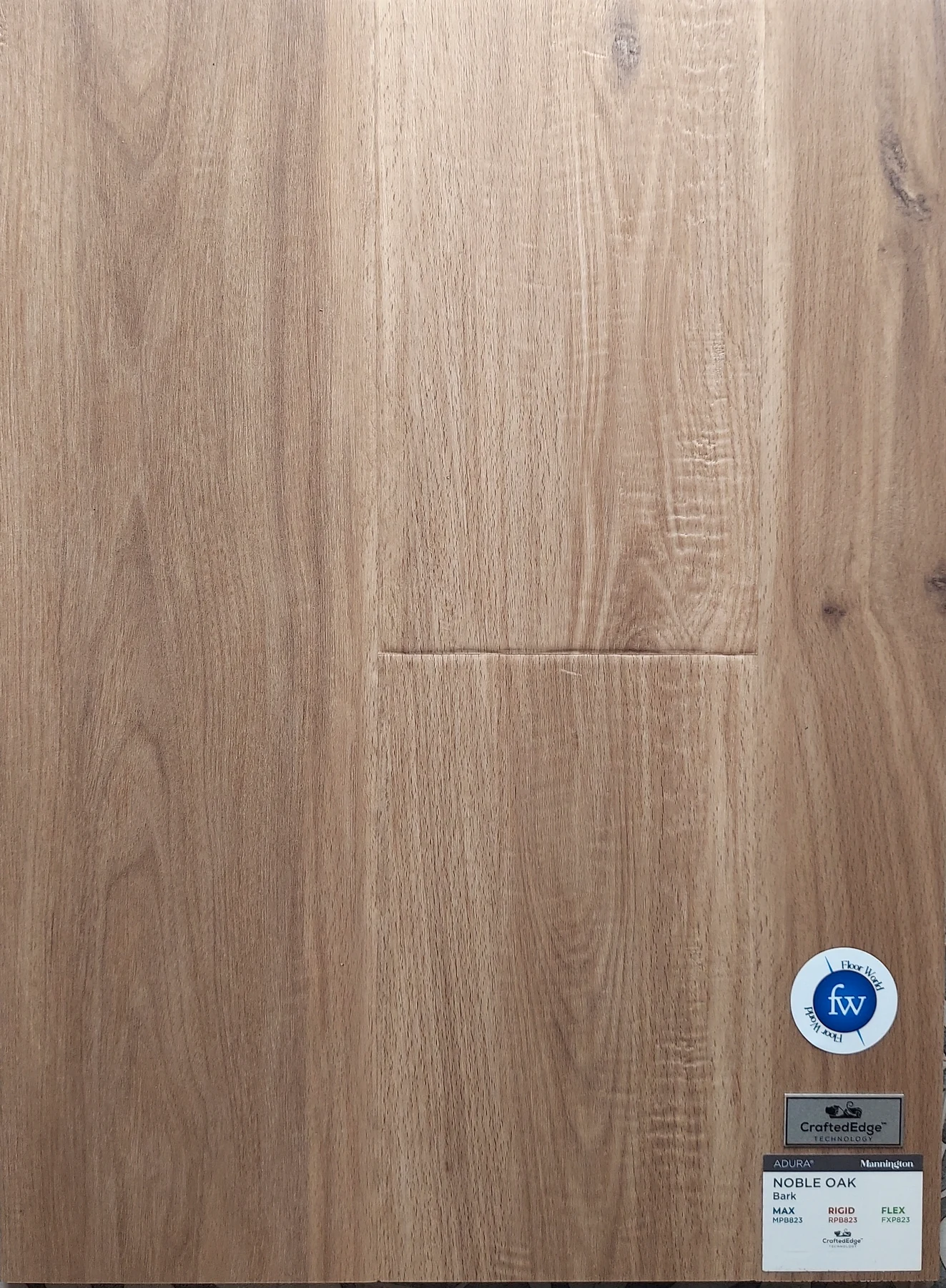 Bark Noble Oak · Luxury Vinyl Plank/Tile · Mannington · Adura · flooring sample photo · Floor World Ephrata PA