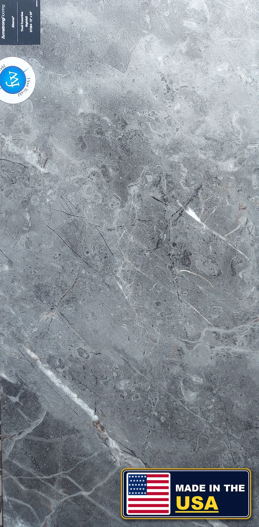 Tivoli Travertine Nightfall Tivoli Travertine · Luxury Vinyl Plank/Tile · Armstrong · Alterna · flooring sample photo · Floor World Ephrata PA