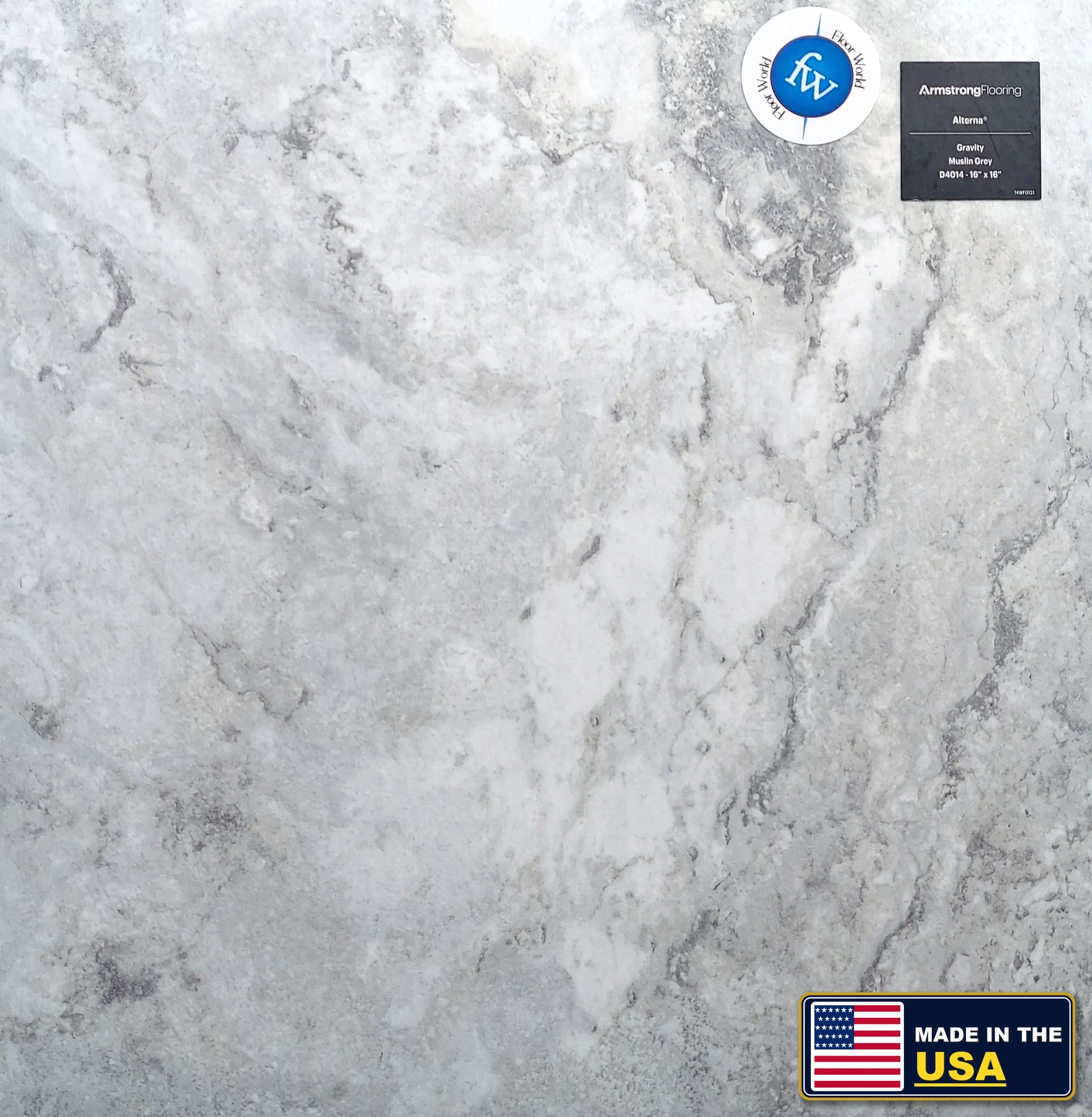 Gravity Muslin Grey Gravity · Luxury Vinyl Plank/Tile · Armstrong · Alterna · flooring sample photo · Floor World Ephrata PA