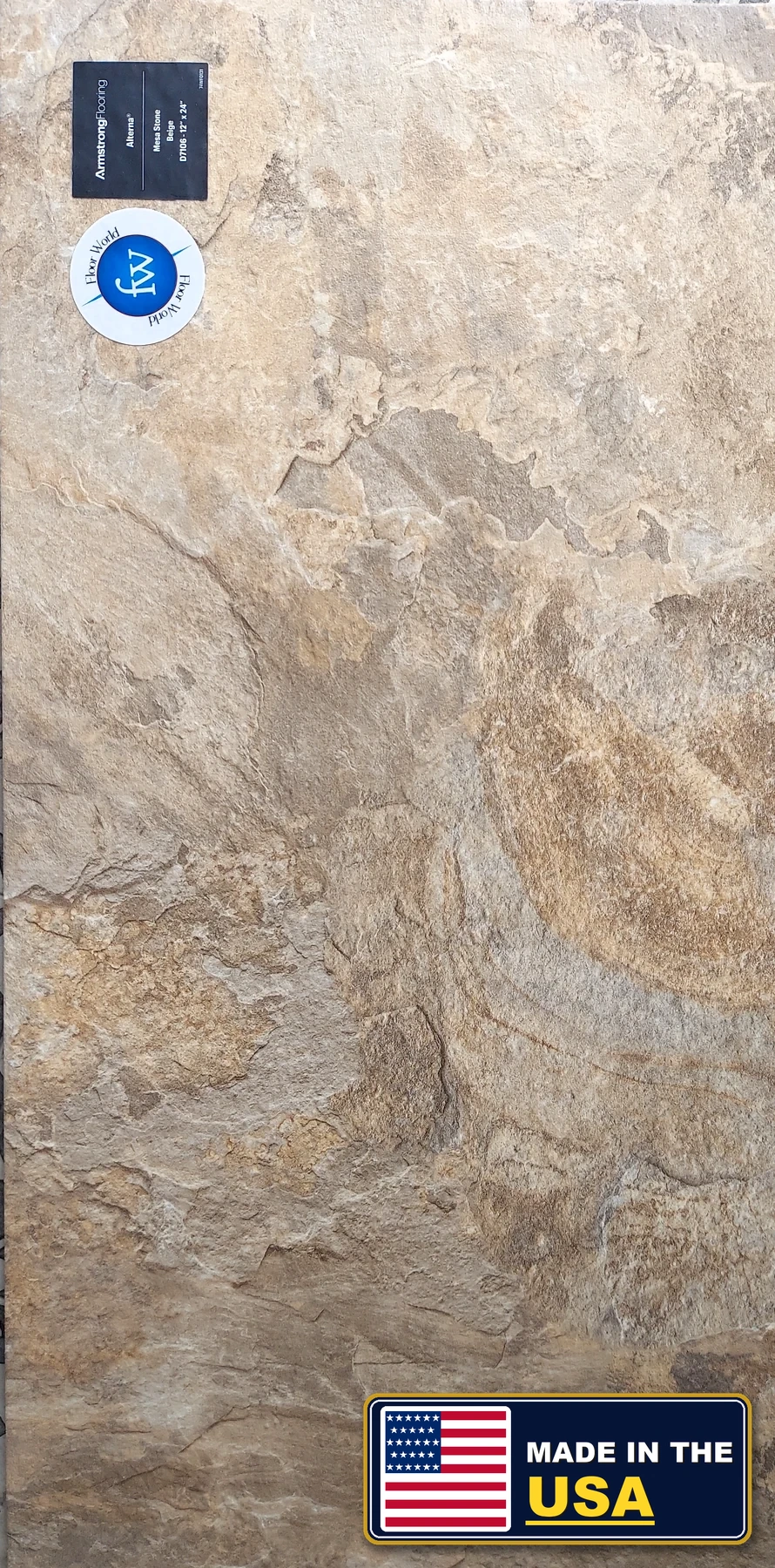 Mesa Stone Beige Mesa Stone · Luxury Vinyl Plank/Tile · Armstrong · Alterna · flooring sample photo · Floor World Ephrata PA
