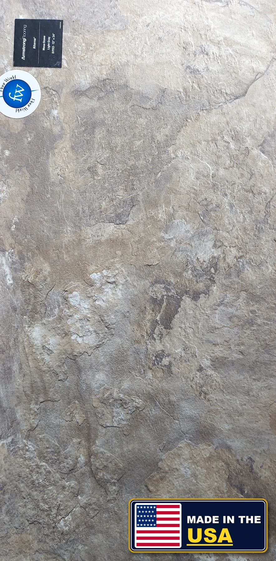 Mesa Stone Light Gray Mesa Stone · Luxury Vinyl Plank/Tile · Armstrong · Alterna · flooring sample photo · Floor World Ephrata PA