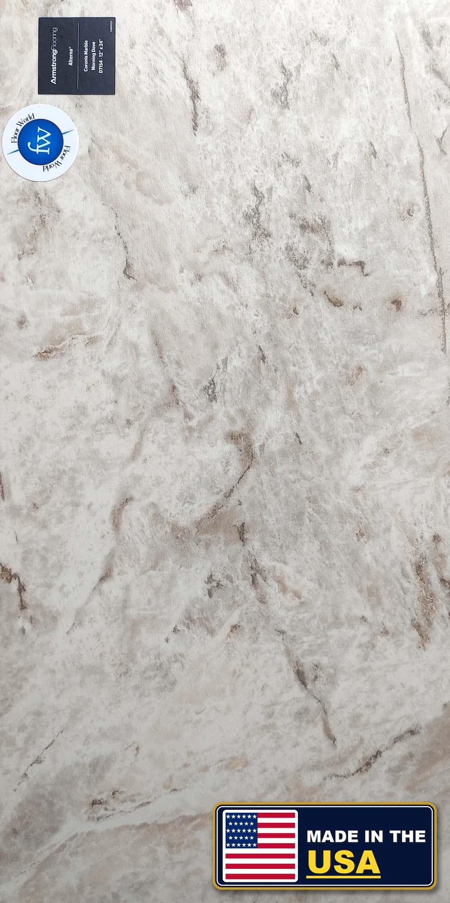 Coronis Marble Morning Dove Coronis Marble · Luxury Vinyl Plank/Tile · Armstrong · Alterna · flooring sample photo · Floor World Ephrata PA
