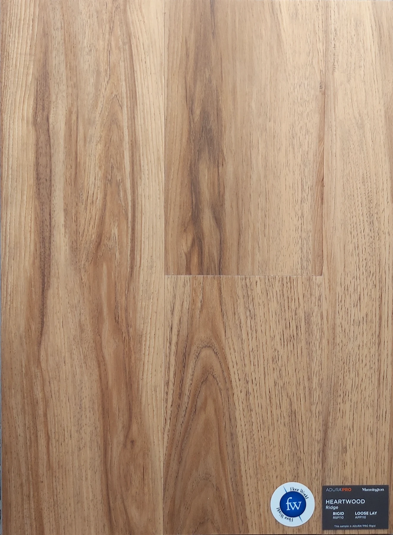 Ridge Heartwood · Luxury Vinyl Plank/Tile · Mannington · AduraPro · flooring sample photo · Floor World Ephrata PA