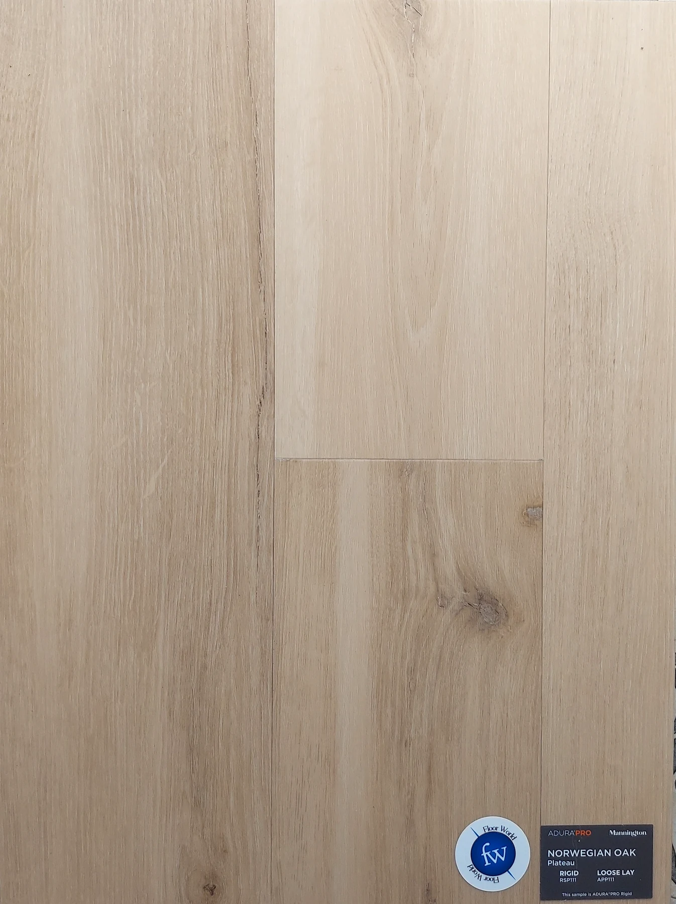 Plateau Norwegian Oak · Luxury Vinyl Plank/Tile · Mannington · AduraPro · flooring sample photo · Floor World Ephrata PA