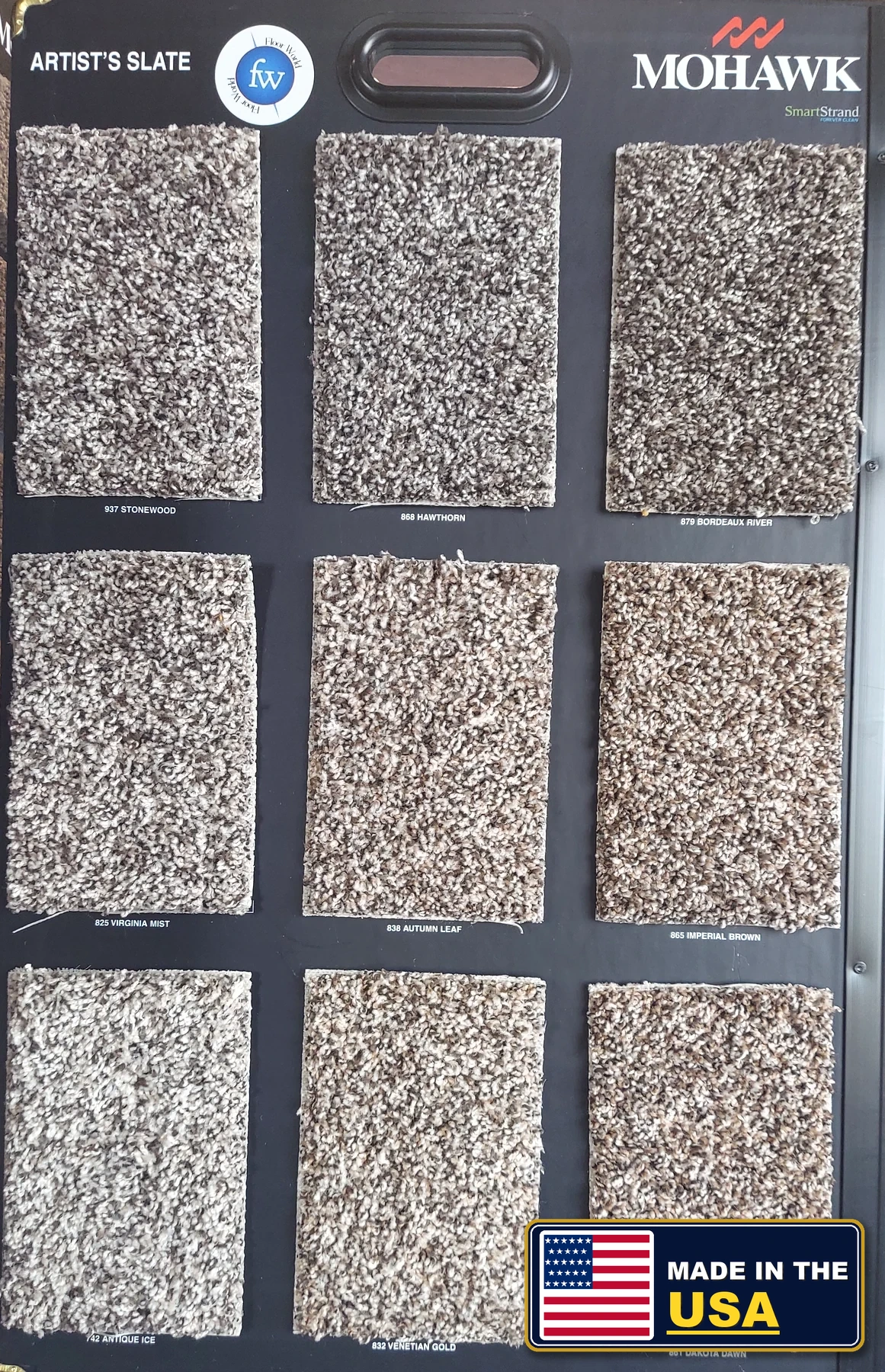 Artist's Slate SmartStrand Forever Clean · Carpet · Mohawk · SmartStrand Forever Clean · flooring sample photo · Floor World Ephrata PA