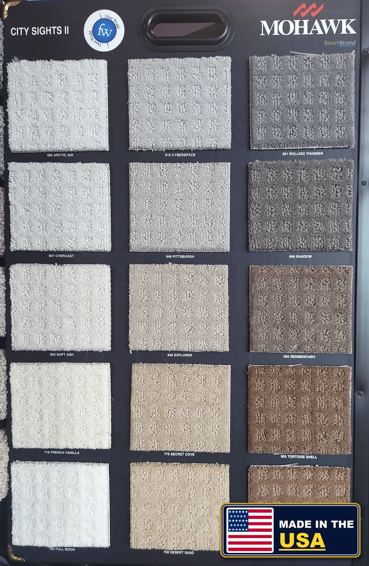 City Sights II SmartStrand Forever Clean · Carpet · Mohawk · SmartStrand Forever Clean · flooring sample photo · Floor World Ephrata PA