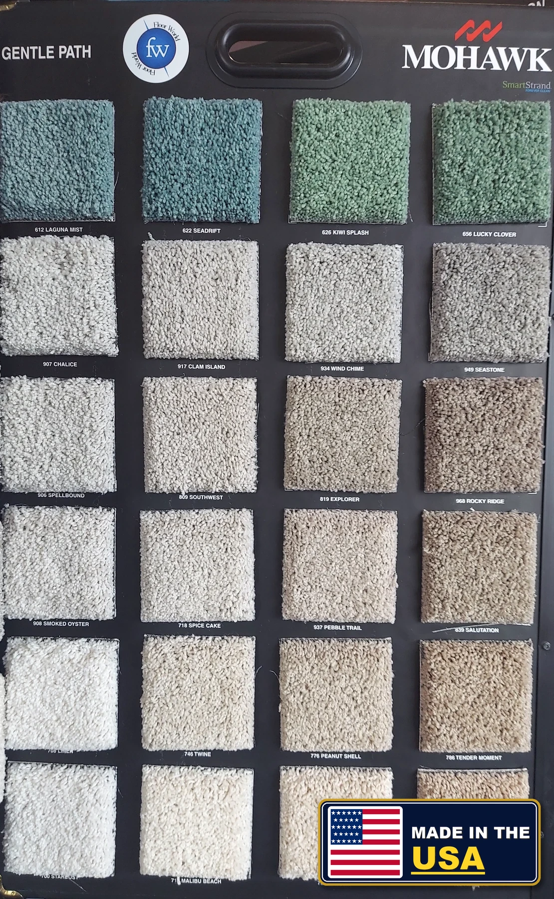 Gentle Path SmartStrand Forever Clean · Carpet · Mohawk · SmartStrand Forever Clean · flooring sample photo · Floor World Ephrata PA