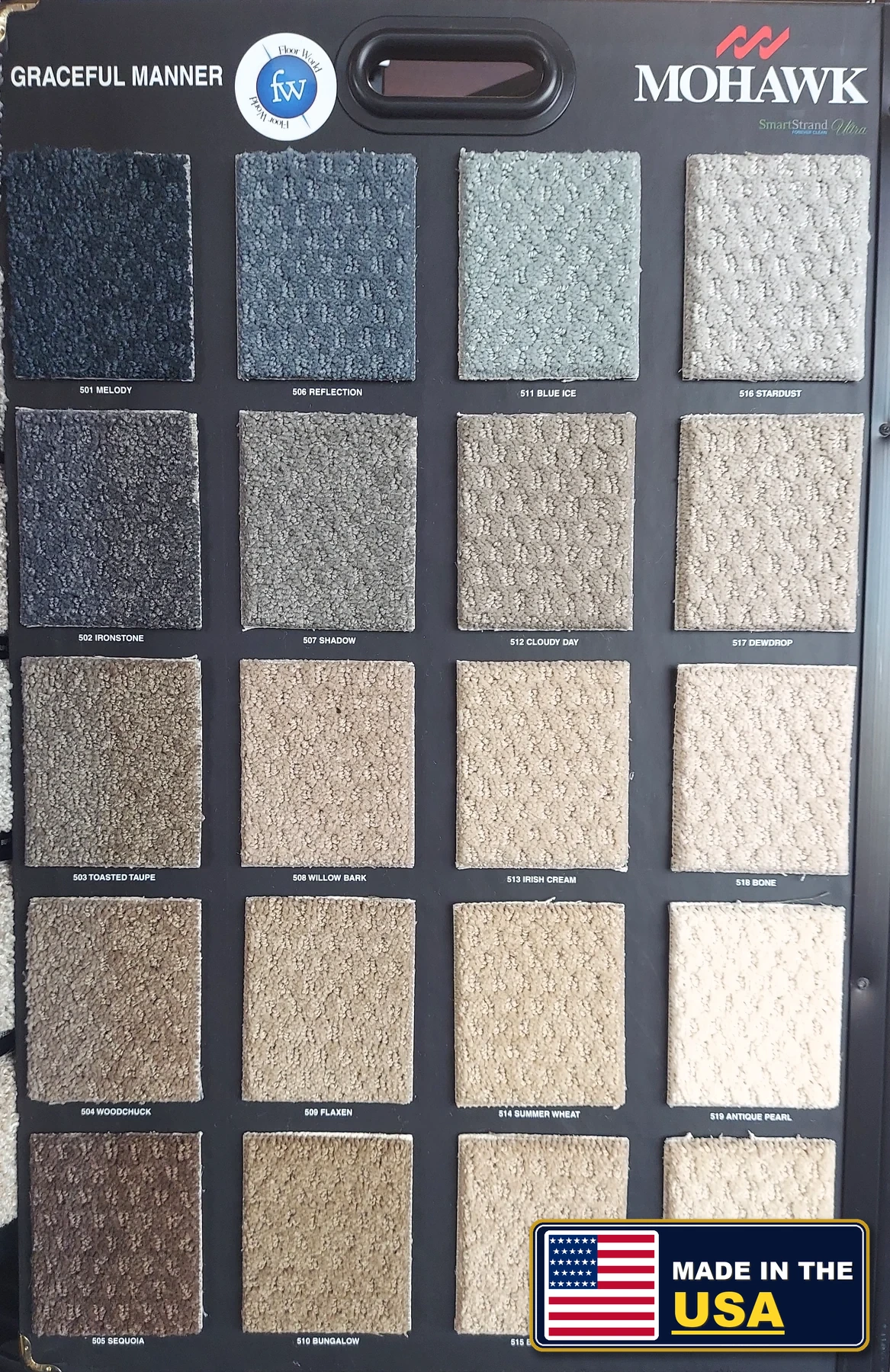 Graceful Manner SmartStrand Forever Clean · Carpet · Mohawk · SmartStrand Forever Clean · flooring sample photo · Floor World Ephrata PA