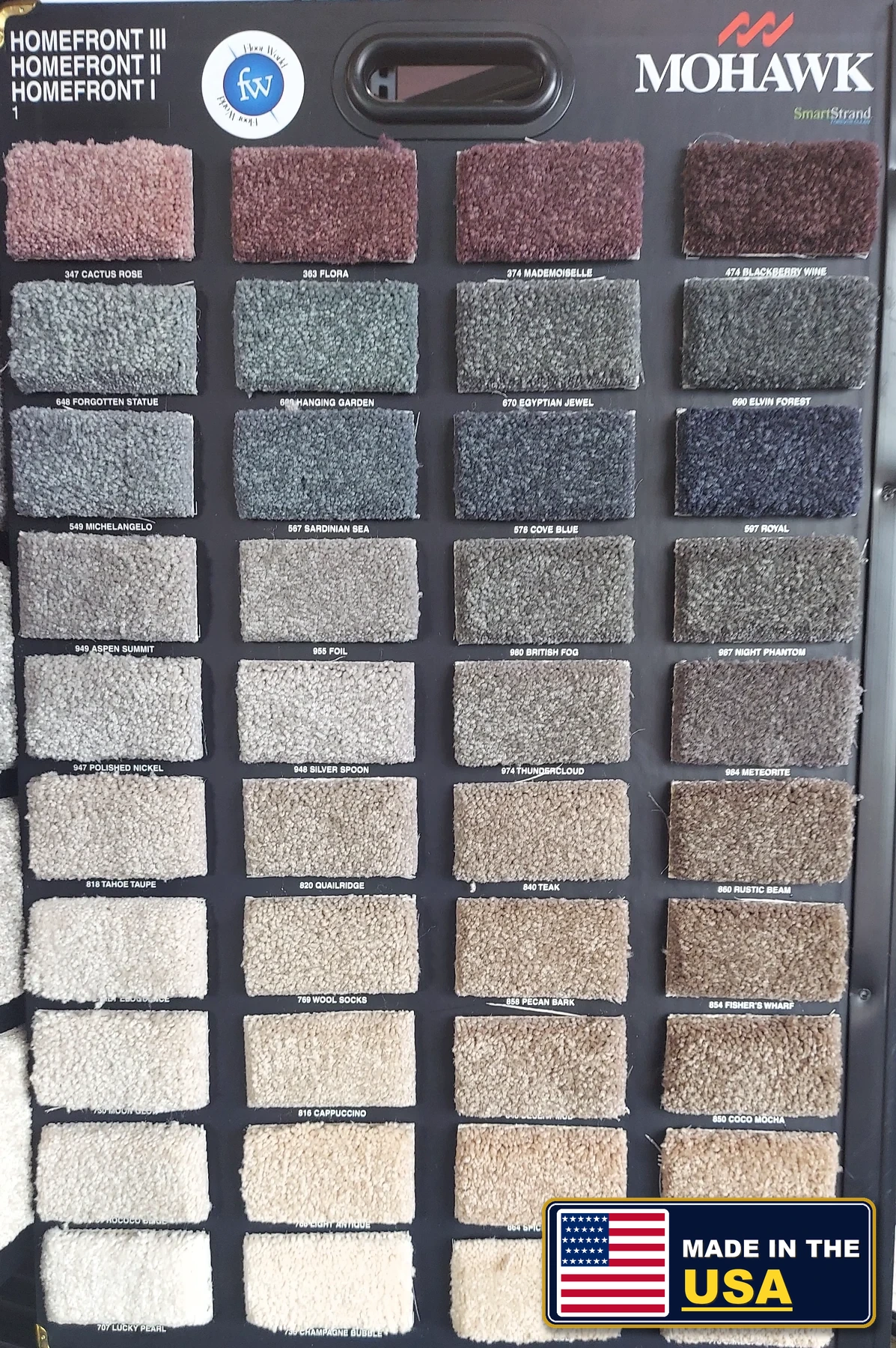 Homefront SmartStrand Forever Clean · Carpet · Mohawk · SmartStrand Forever Clean · flooring sample photo · Floor World Ephrata PA