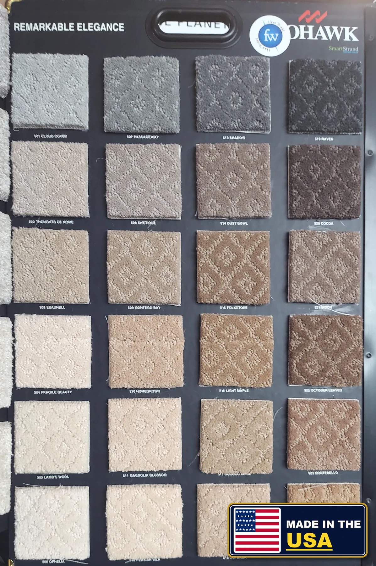 Remarkable Elegance SmartStrand Forever Clean · Carpet · Mohawk · SmartStrand Forever Clean · flooring sample photo · Floor World Ephrata PA
