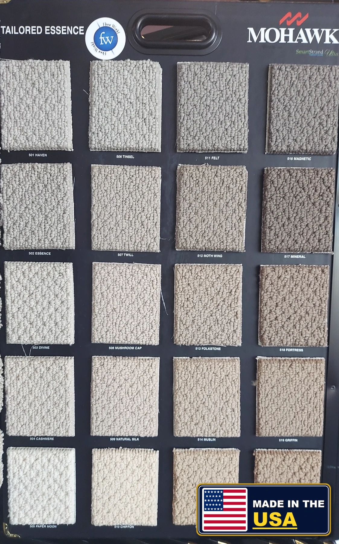 Tailored Essence SmartStrand Forever Clean · Carpet · Mohawk · SmartStrand Forever Clean · flooring sample photo · Floor World Ephrata PA