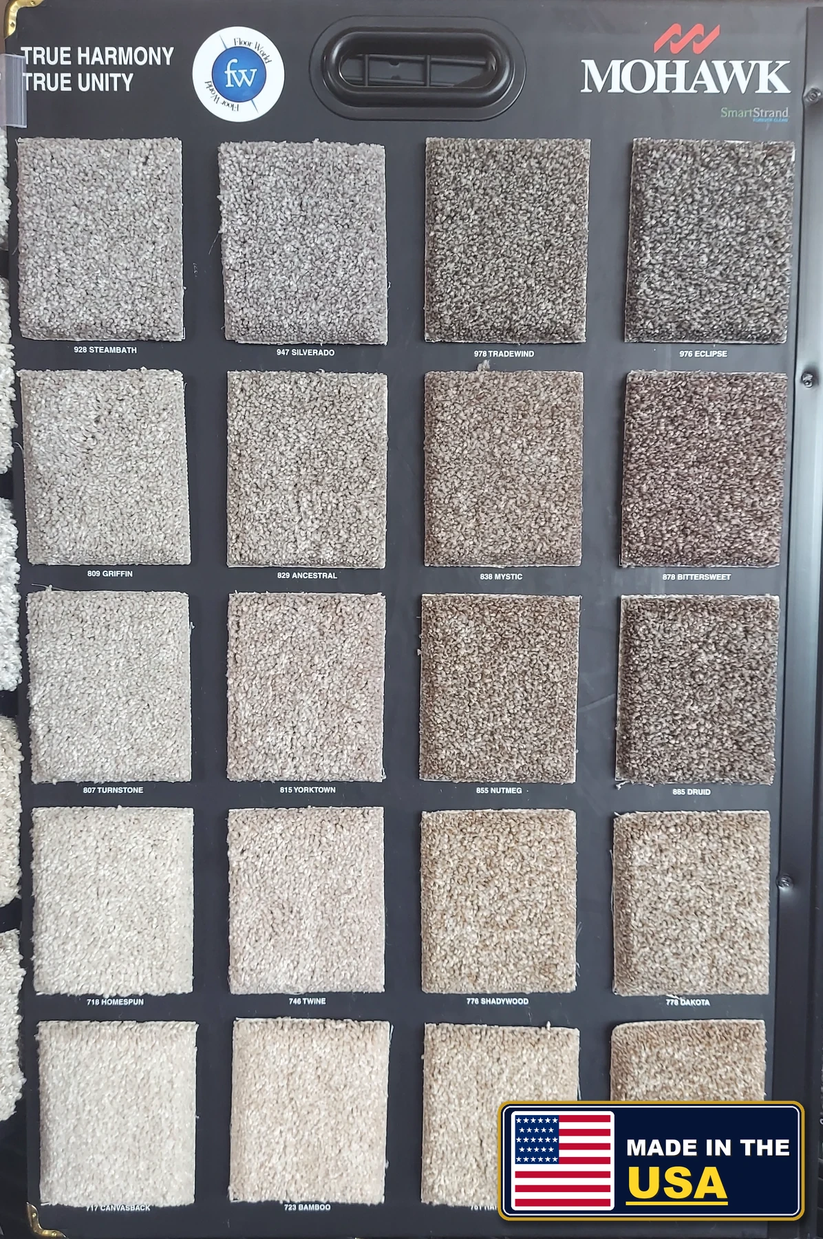 True Harmony SmartStrand Forever Clean · Carpet · Mohawk · SmartStrand Forever Clean · flooring sample photo · Floor World Ephrata PA