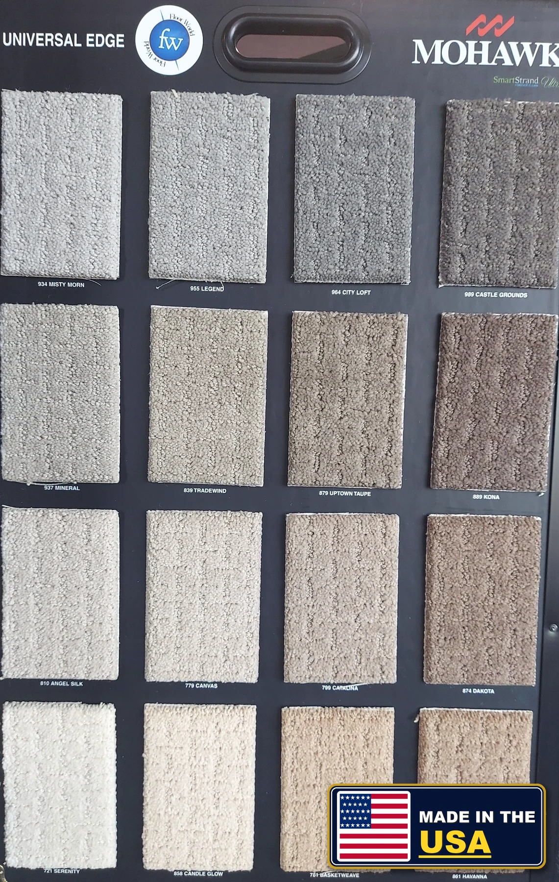 Universal Edge SmartStrand Forever Clean · Carpet · Mohawk · SmartStrand Forever Clean · flooring sample photo · Floor World Ephrata PA