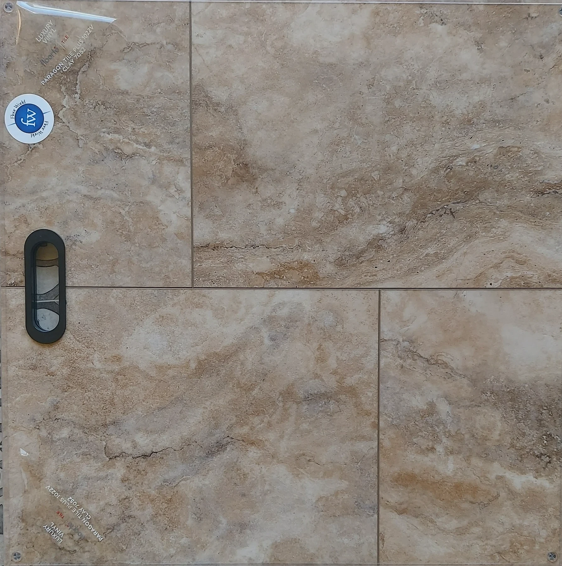 Clay Paragon Tile Plus · Luxury Vinyl Plank/Tile · Shaw · Paragon Tile Plus · flooring sample photo · Floor World Ephrata PA