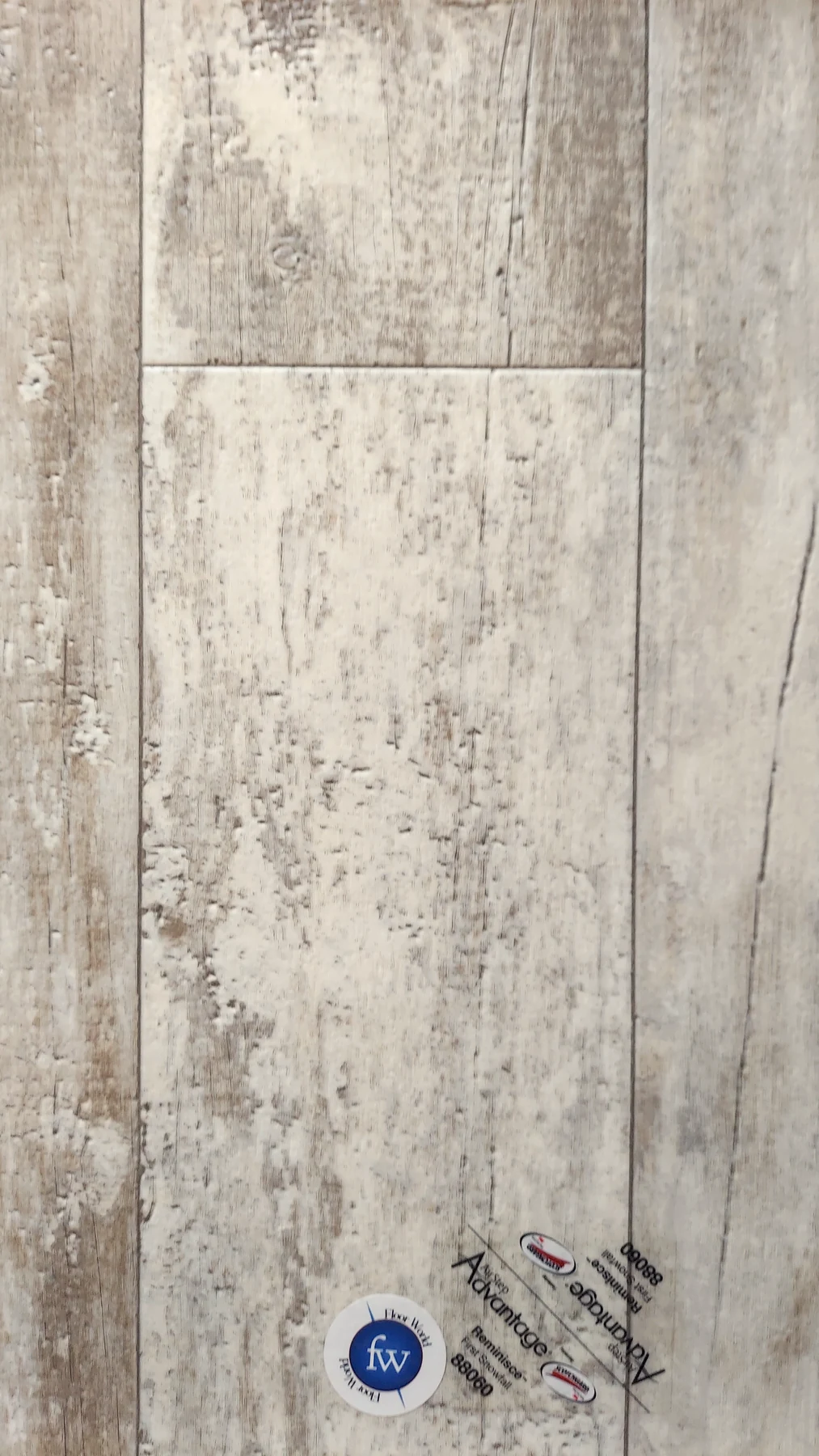 Reminisce First Snowfall · Sheet Vinyl · Congoleum · Advantage · flooring sample photo · Floor World Ephrata PA