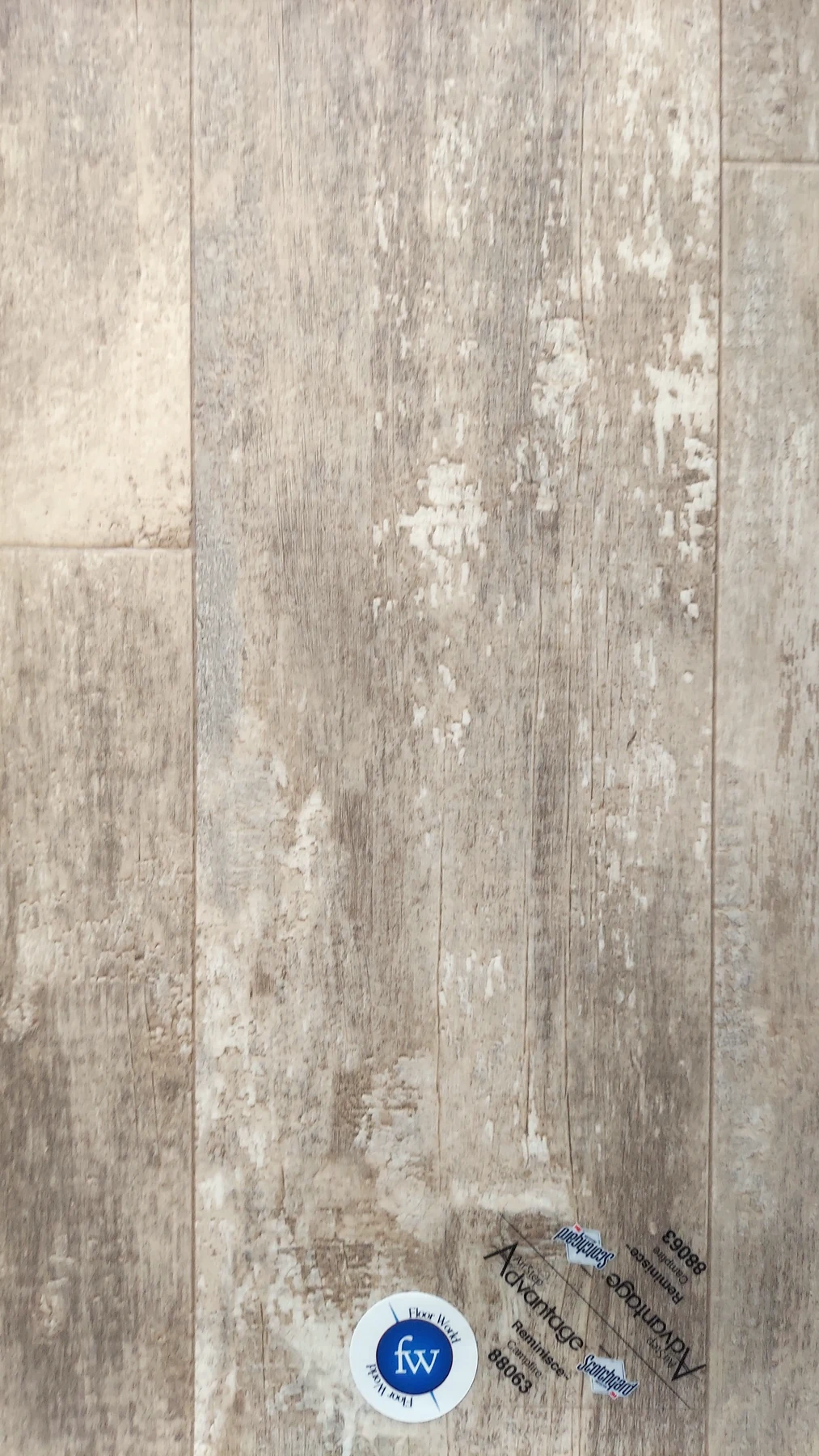 Reminisce Campfire · Sheet Vinyl · Congoleum · Advantage · flooring sample photo · Floor World Ephrata PA