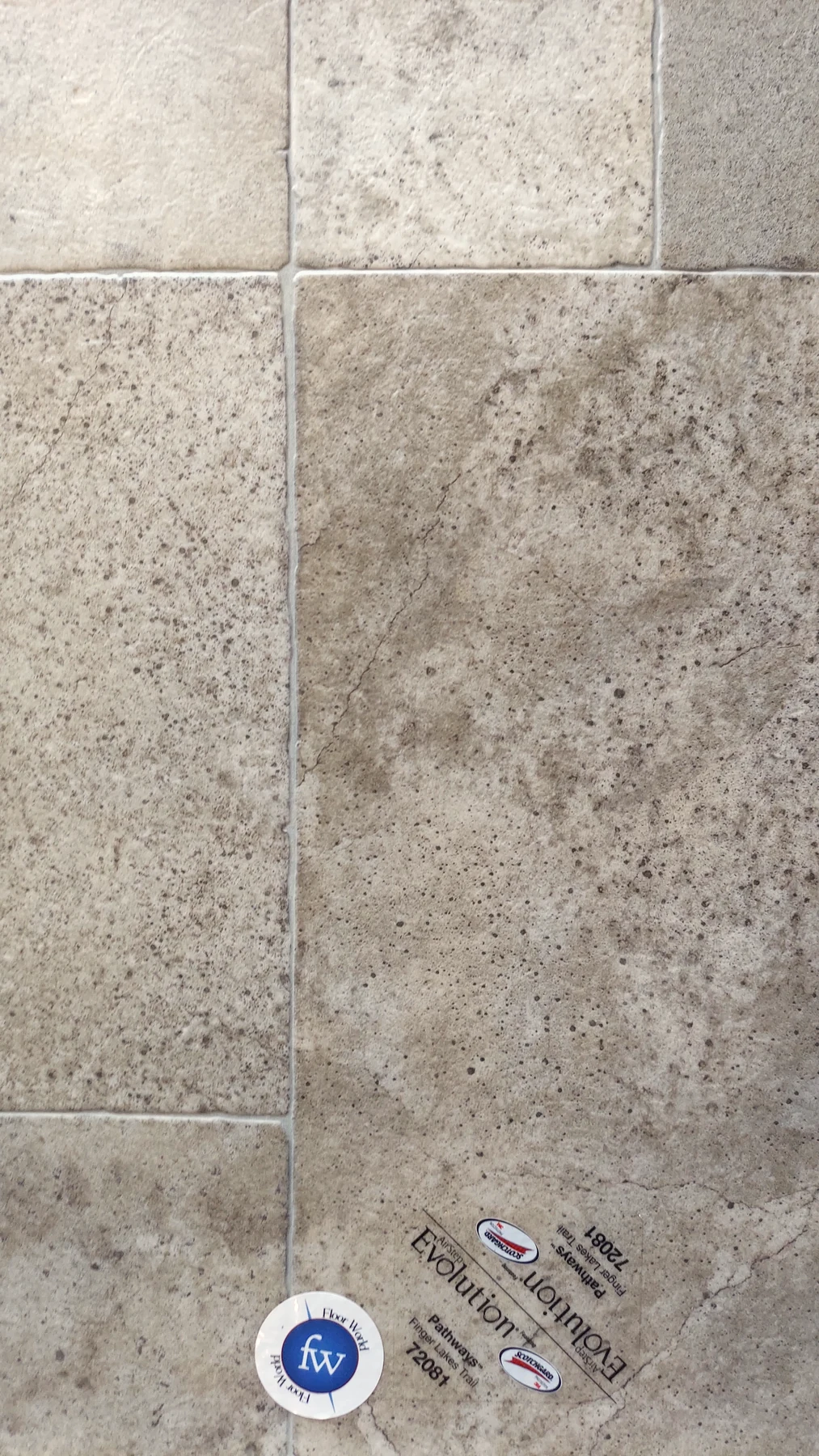 Pathways Finger Lakes Trail · Sheet Vinyl · Congoleum · Evolution · flooring sample photo · Floor World Ephrata PA