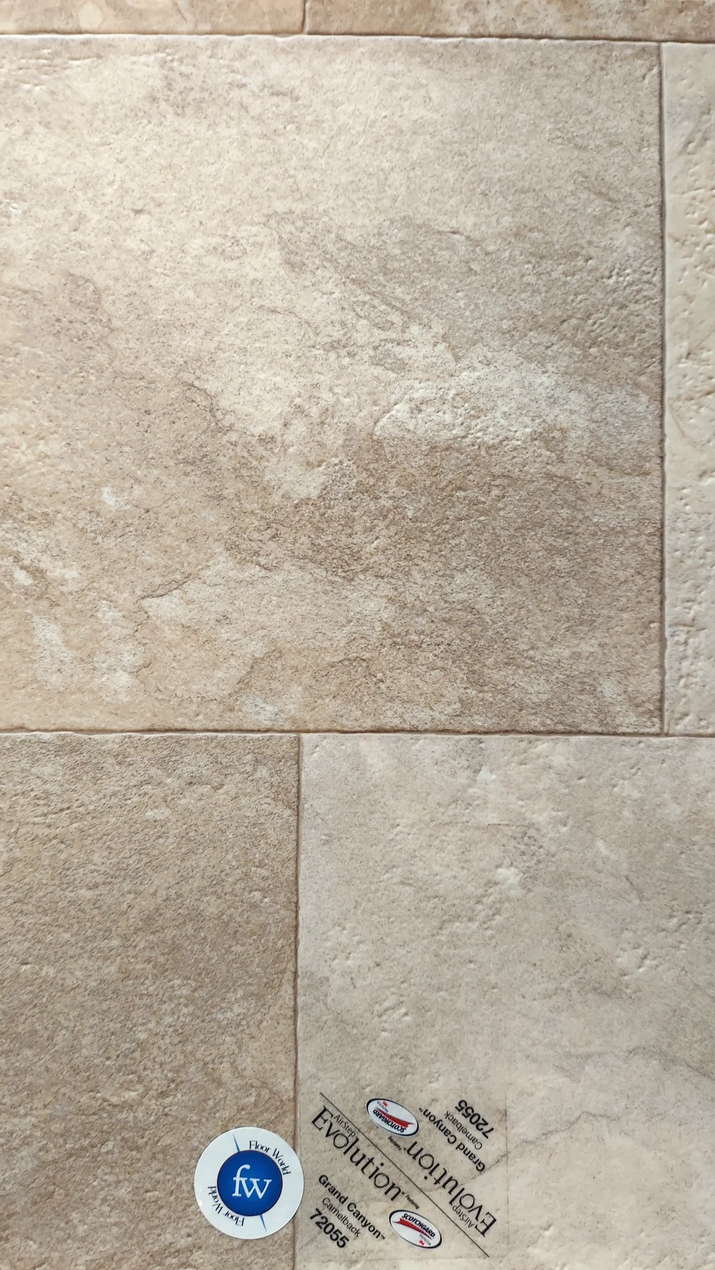 Grand Canyon Camelback · Sheet Vinyl · Congoleum · Evolution · flooring sample photo · Floor World Ephrata PA