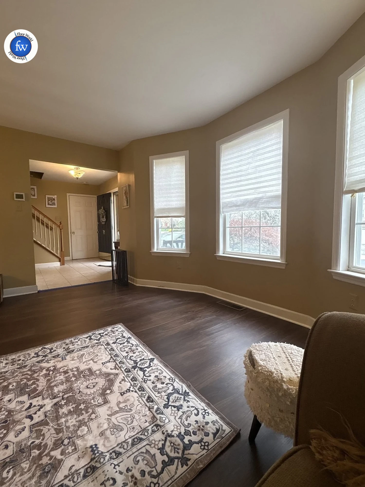 Rich Walnut Garden Plank · Luxury Vinyl Plank/Tile · Northwood · Longwood Gardens · installed room photo · Floor World Ephrata PA