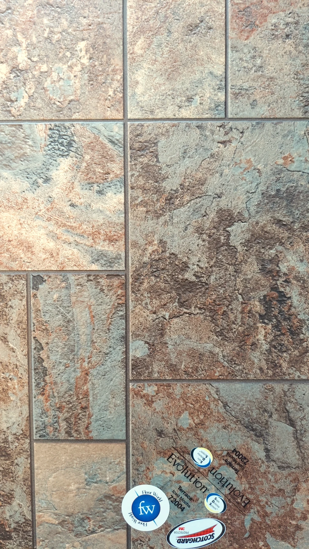 Terrace - Iced Mocha · Sheet Vinyl · Congoleum · Evolution · flooring sample photo · Floor World Ephrata PA