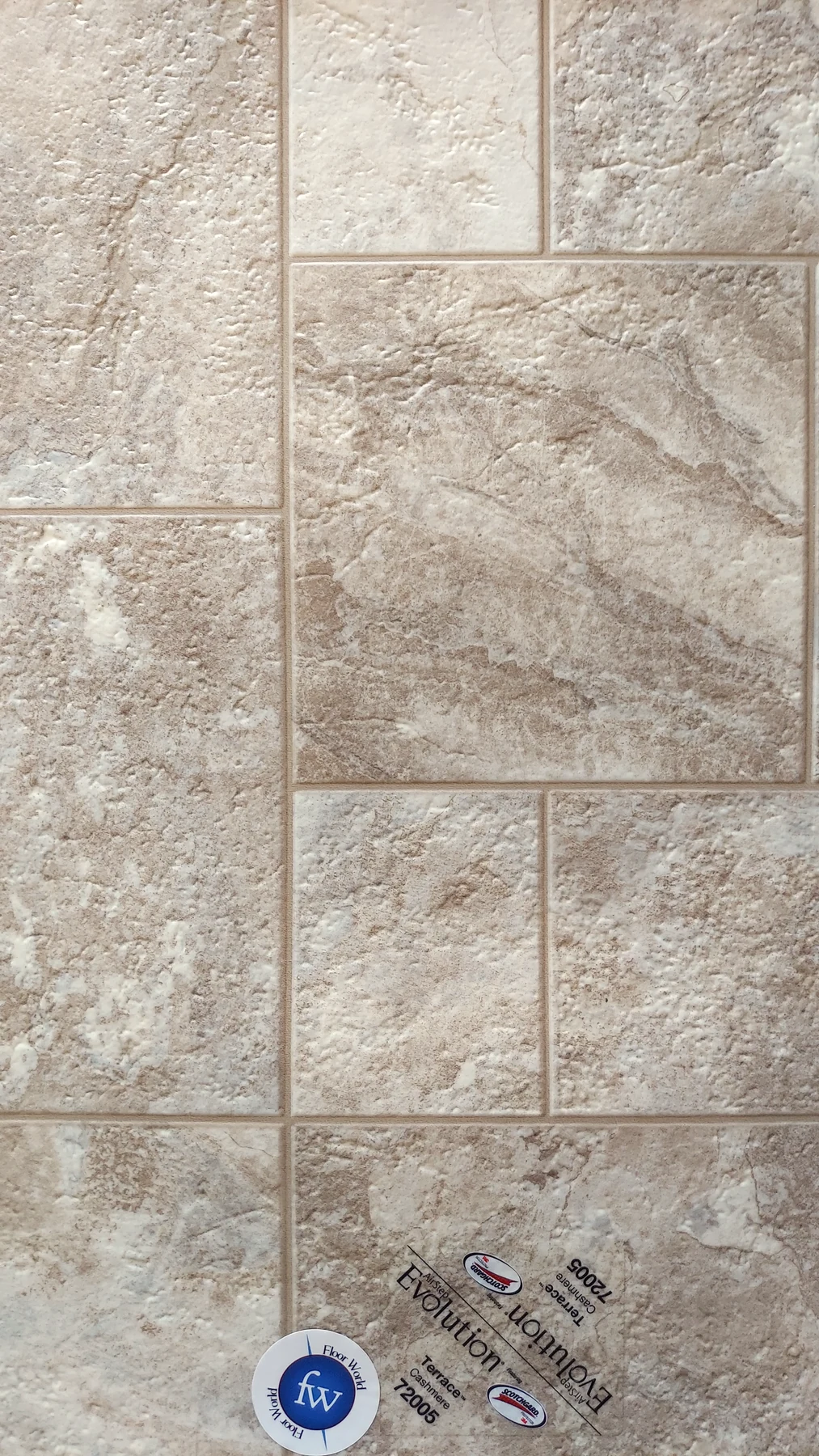 Terrace - Cashmere · Sheet Vinyl · Congoleum · Evolution · flooring sample photo · Floor World Ephrata PA