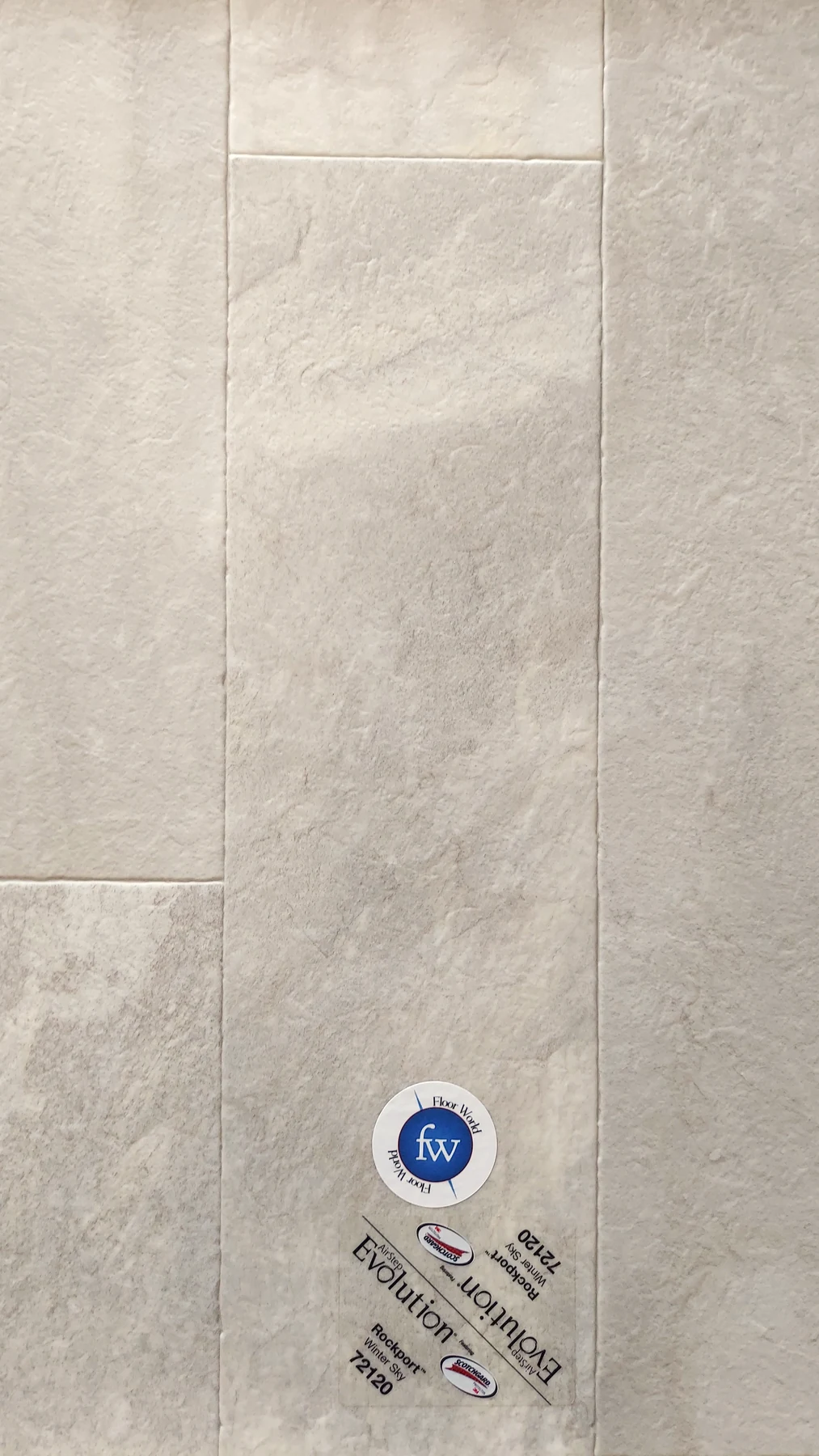 Rockport - Winter Sky · Sheet Vinyl · Congoleum · Evolution · flooring sample photo · Floor World Ephrata PA