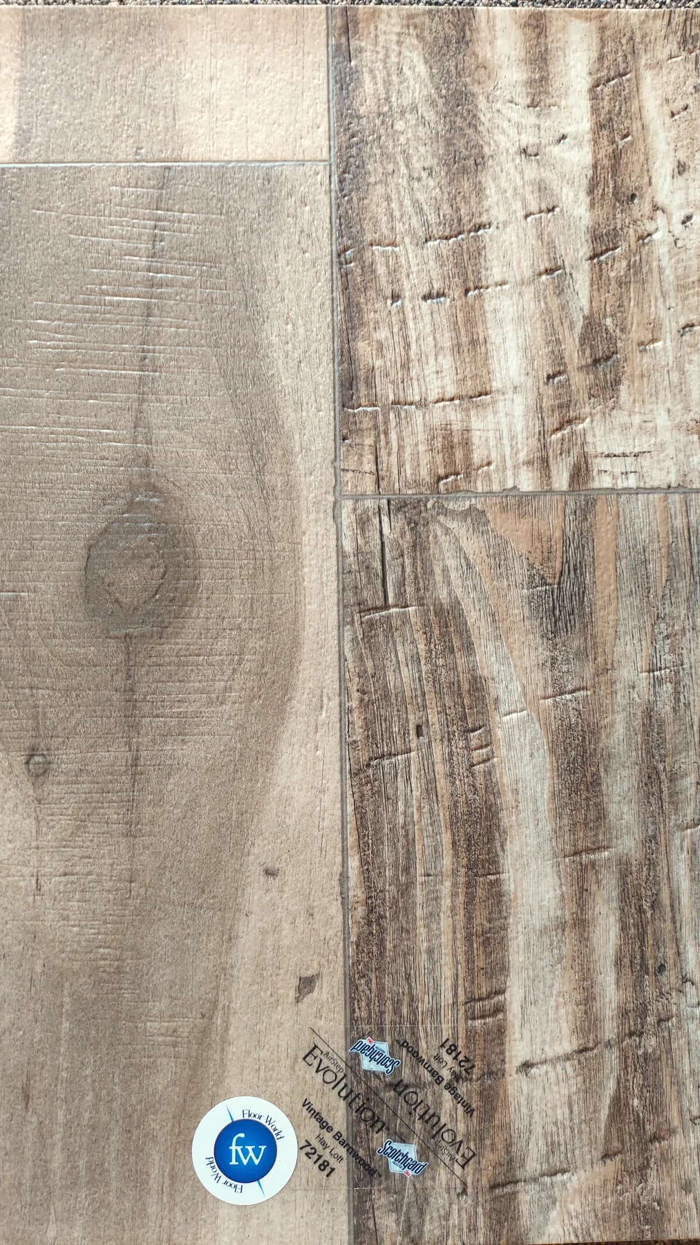 Vintage Barnwood - Hay Loft · Sheet Vinyl · Congoleum · Evolution · flooring sample photo · Floor World Ephrata PA